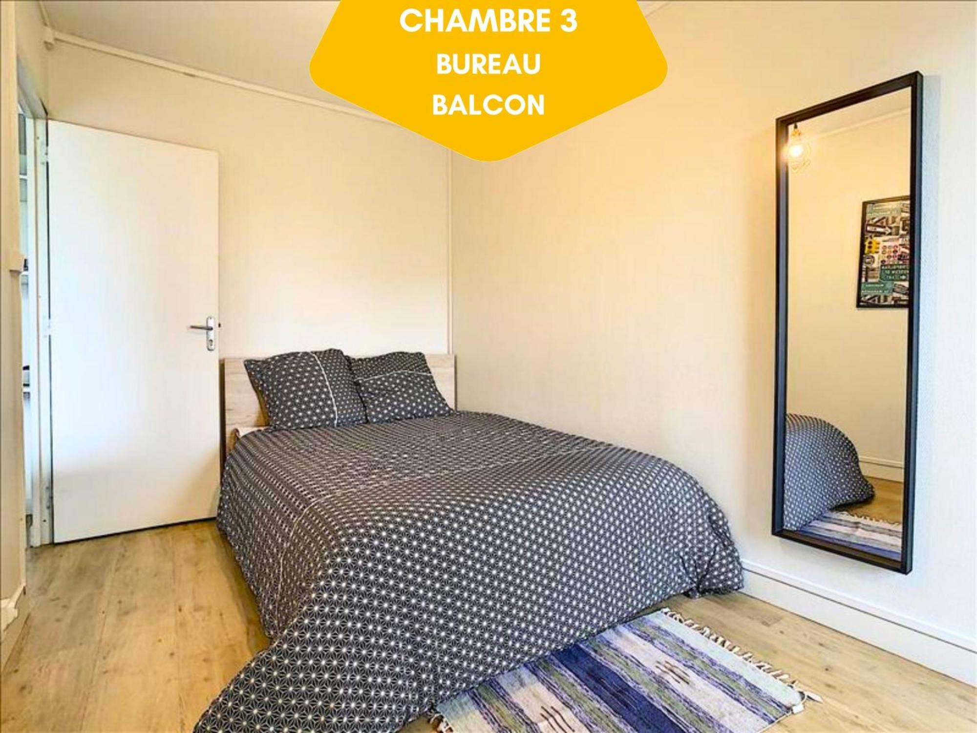 Ideal Groupe - Grands Espaces - 4 Chambres - Parking Gratuit - Proche Centre, Gare & Transports - Wifi - Offre Special De Reduction Jusqu'A -50 لو مان المظهر الخارجي الصورة